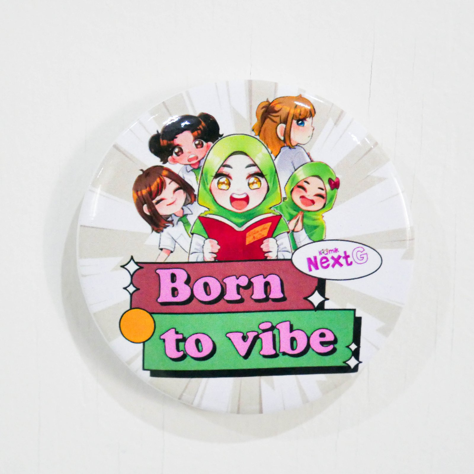 Quote Pin - Born to Vibe