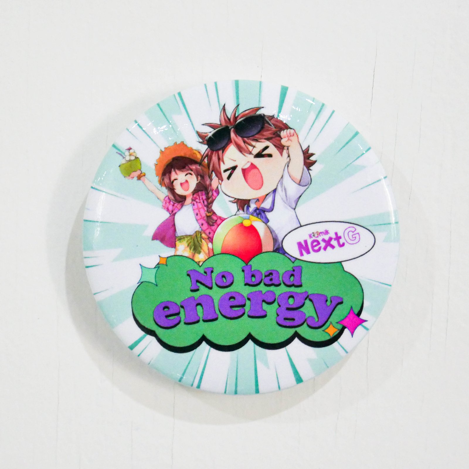 Quote Pin - No Bad Energy